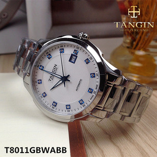 机械男表全自动情侣男士 T8011GBWABB日历8011 tangin天珺手表 正品