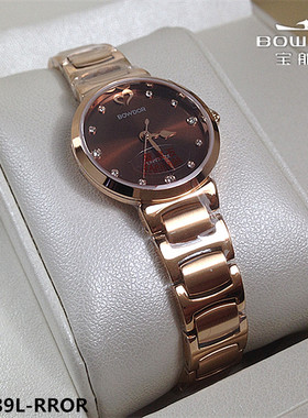 商场同款BOWDOR/宝舵手表石英表女表小表盘指针式蓝宝石时尚99089