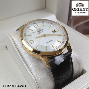 日本Orient/东方表双狮手表 全自动正品机械男表皮带FER27004WO