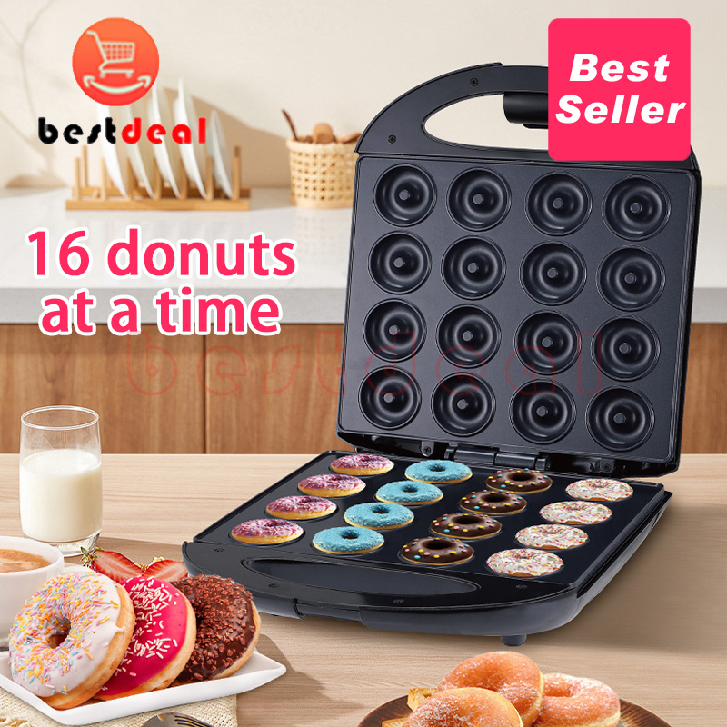 Donut Maker Machine Non-stick Surface 16 Doughnuts 甜甜圈机