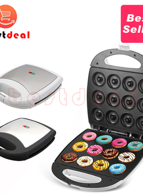 Donut Maker Machine 12 Doughnuts Non-stick Surface 甜甜圈机