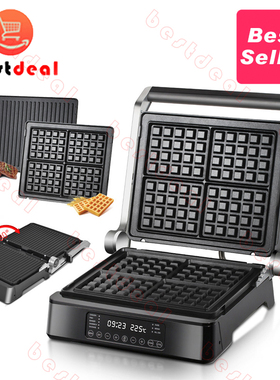 2 in 1 English steak machine waffle maker meat grill 牛排机