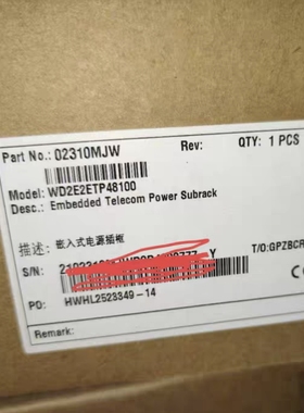 ETP48100-b1适用于华为嵌入式电源配R4850G模块二手全新单模双模