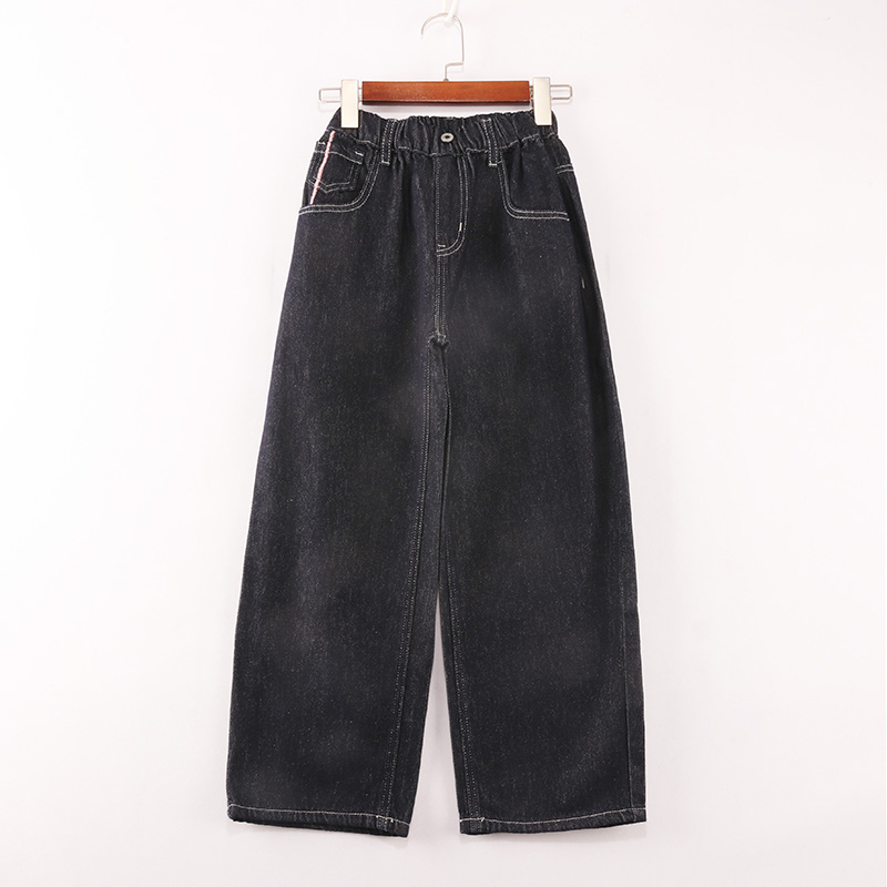 深蓝右侧小口袋编织粉条