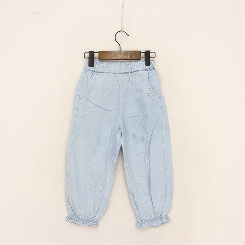 刺绣亮片爱心字母莱赛尔束口裤