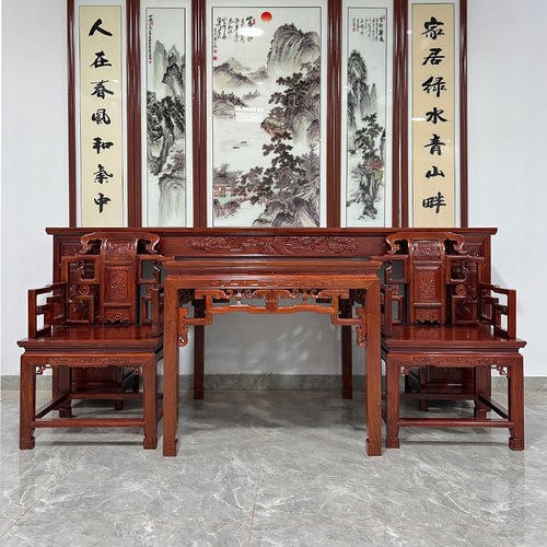 徽派伟达中堂八仙桌传统徽派工艺