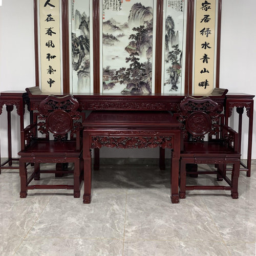 徽派中堂六件套供桌神台条案精品