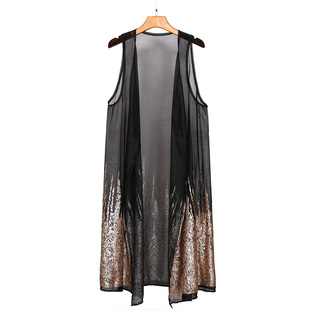 男装夏季个性长款马甲2025薄款无袖开衫风衣外套潮流披风披肩外搭