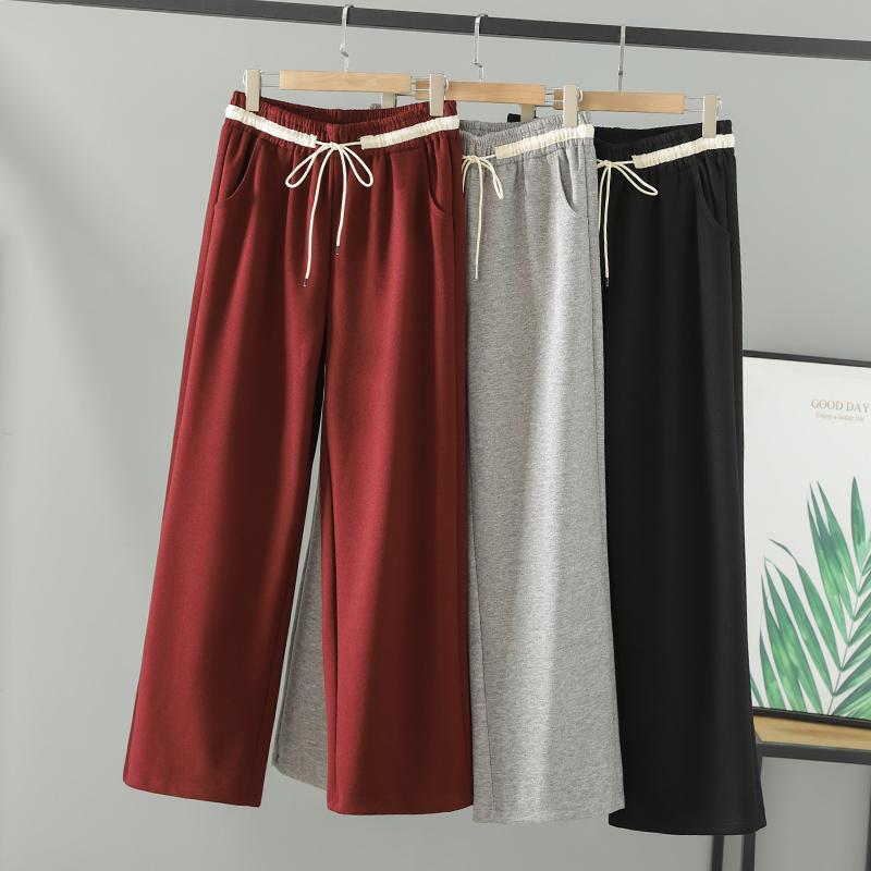 胖mm新款直筒裤子大码裤装