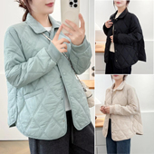 2025冬装 加肥加大码 女装 胖妹妹新款 显瘦棉衣保暖中年长袖 小棉袄女