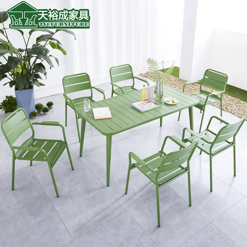 庭院室外露天咖啡厅奶茶店桌椅