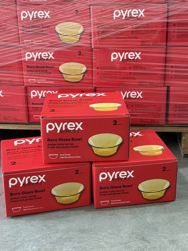 29.9元2个！康宁Pyrex琥珀色高硼硅沙拉高硼硅玻璃高颜值图片