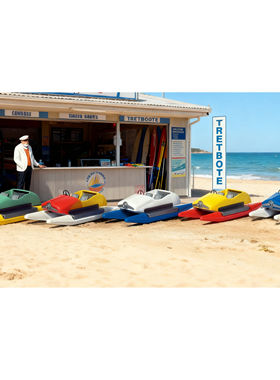 苔藓盆栽微拍人物 1:87 PREISER 10685 脚踏船出租店和船长