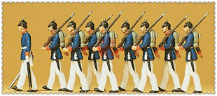 PREISER回眸百年系列 1910年 微缩小人 12186 普鲁士步兵