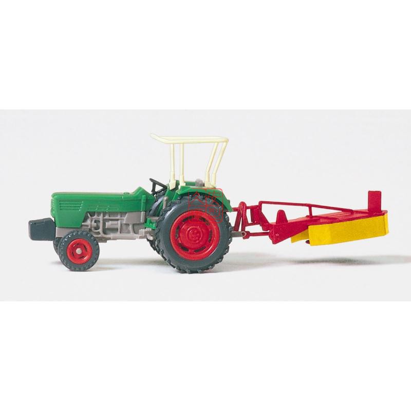 拼装模型 1:87 PREISER 17930 道依茨DEUTZ D6206拖拉机带割草器