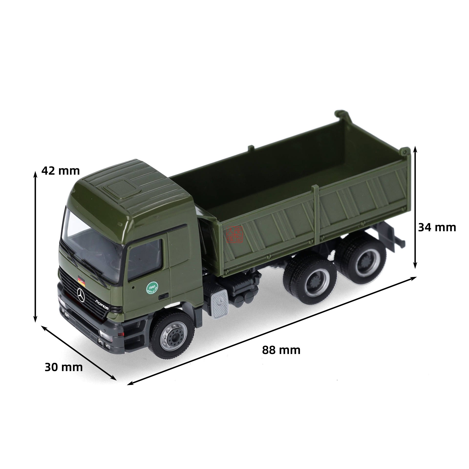Herpa Military 1:87 747004 奔驰Arocs L 96三轴自卸卡车