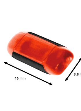 Herpa 1:87 扩展配件 054188 DBS4000卡车黄色警示灯 12条 16mm长