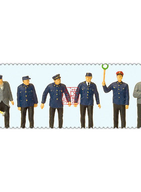 久安铁道 微缩小人 1:87 PREISER 10584 德国铁路员工 时代III