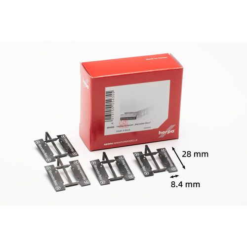 Herpa 1:87 扩展配件 054355 卡车和拖车的后防溅盖板 8片 奔驰