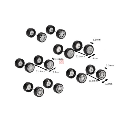Herpa 1:87 扩展配件054935 奔驰运动轮毂+轮胎 10对