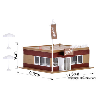 久安铁道 沙盘建筑模型 1:87 vollmer 43636 麦咖啡