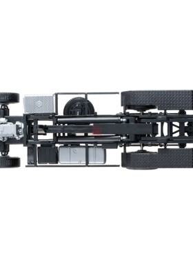 Herpa拼装卡车1:87 084277 奔驰Actros三轴拖头底盘带悬浮桥 2套
