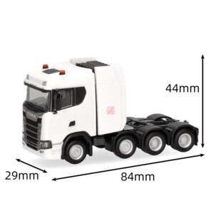 久安铁道汽车模型1:87Herpa 315753-003 Scania CS20低顶四轴拖头