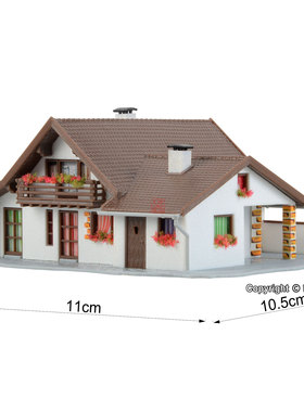 久安铁道 沙盘建筑模型1:160N比例 Vollmer47718乡村别墅