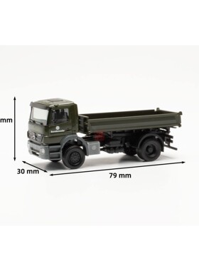 久安铁道 Herpa 1:87 746946-002 奔驰Axor自卸卡车