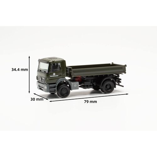 久安铁道 Herpa 1:87 746946-002 奔驰Axor自卸卡车
