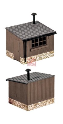 久安铁道PECO沙盘场景建筑模型RATIO OO/HO 511 两座铁路沿线小屋