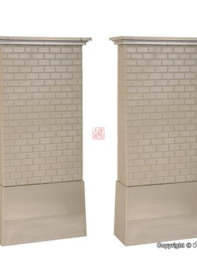 久安铁道 沙盘建筑模型 1:87 KIBRI 39751 桥墩 2个