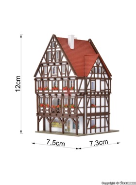 久安铁道 沙盘建筑模型 1:160N比例 Vollmer 47752行业公会 会所