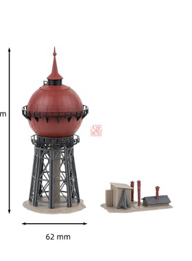 久安铁道沙盘建筑模型N比例1:160 FALLER 222234 Burgstadt的水塔