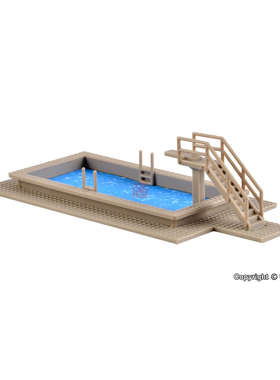 久安铁道沙盘建筑模型1:160N比例 VOLLMER 47668 游泳池