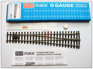 PECO 火车模型轨道 O比例1:43.5 SL-E791BH 中号道岔右开CODE124