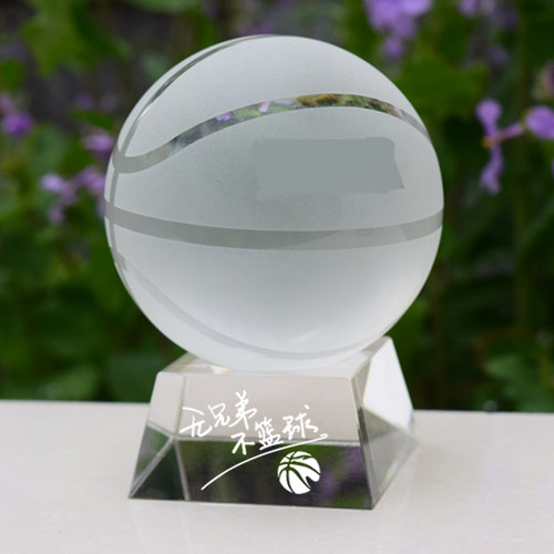 男神毕业生日成人礼创意水晶篮球