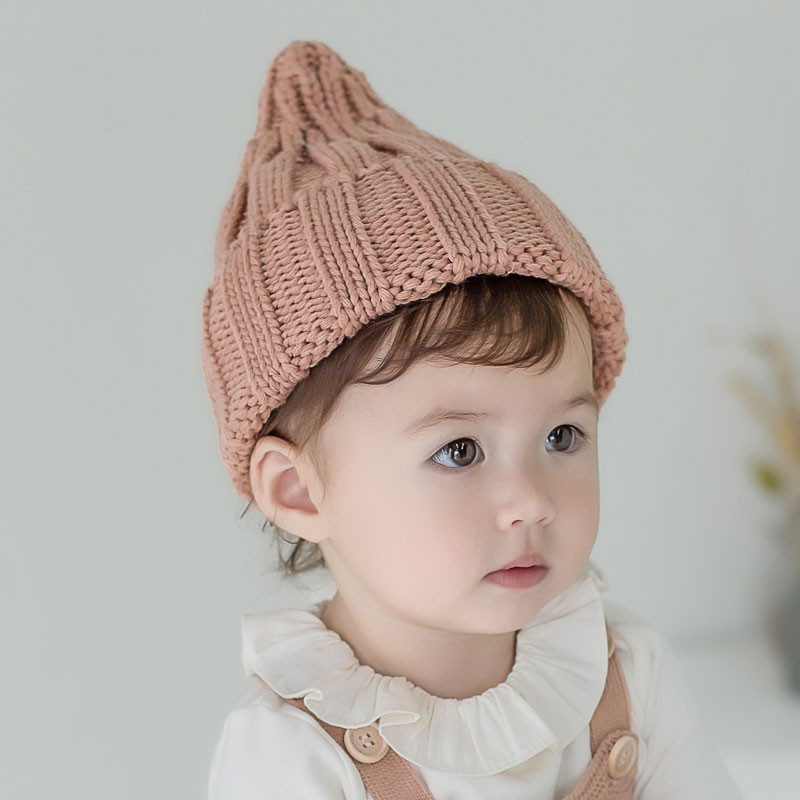 韩国男女宝宝帽子针织毛线帽秋冬季婴儿童婴幼儿男童帽小童帽秋季