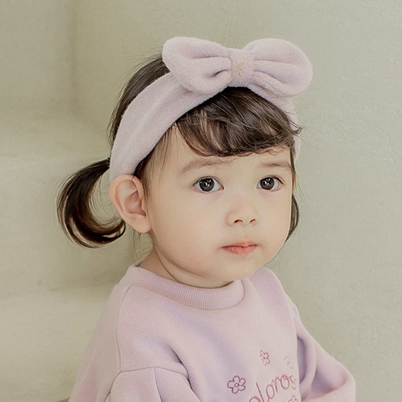 韩国进口女婴儿蝴蝶结发带束发带春秋季发箍宝宝发饰婴幼儿头饰
