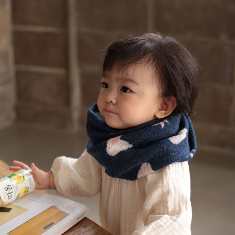 韩国男女宝宝脖套围脖纯棉秋冬季保暖儿童小童围巾婴儿套脖婴幼儿