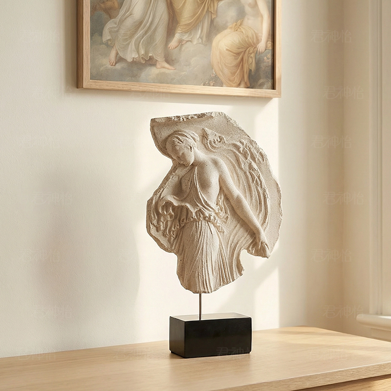 北欧女神雕塑摆件客厅电视柜酒柜书房酒店装饰品侘寂风艺术摆设