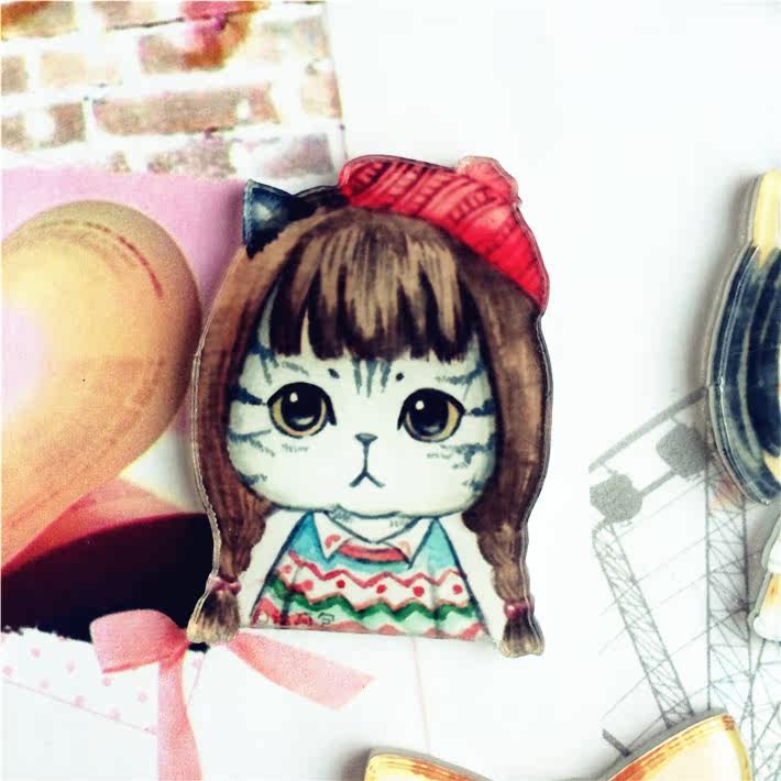 Broche femme en plexiglas - Ref 1183852 Image 4