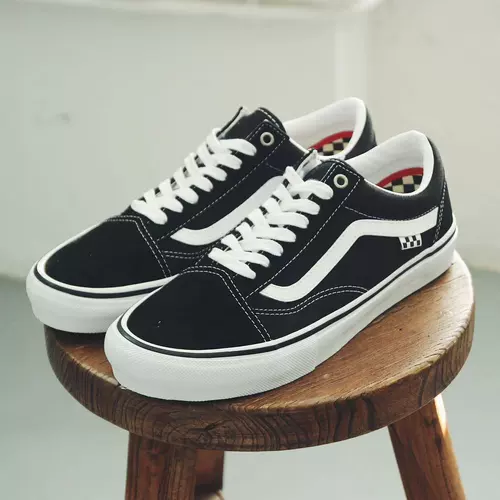 Vans Van Skate Old Skoo Classic Black и White Low -Top Professional Skateboard Shoes vn0a5fcby28