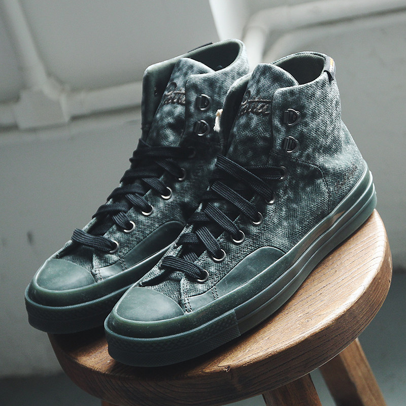 匡威迷彩系带男女板鞋高帮