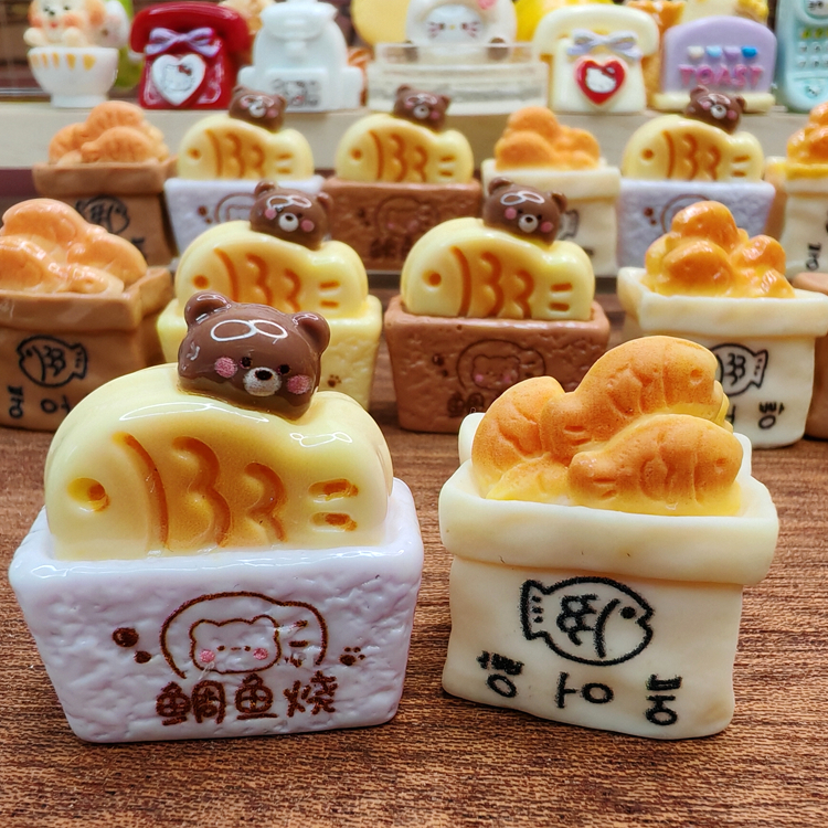 微缩仿真食玩立体一袋鲷鱼烧diy