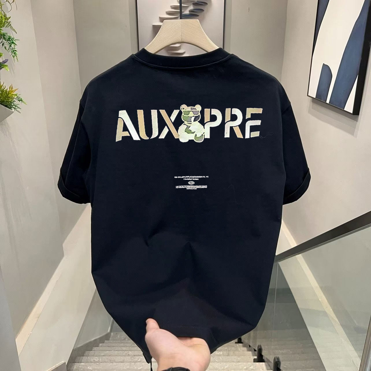 夏季2025半袖纯棉体恤新款爆款休闲创意男士短袖t恤宽松百搭上衣T