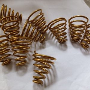 宝塔弹簧单杆机一体杆弹簧后盖弹簧堵头弹簧纯铜弹簧