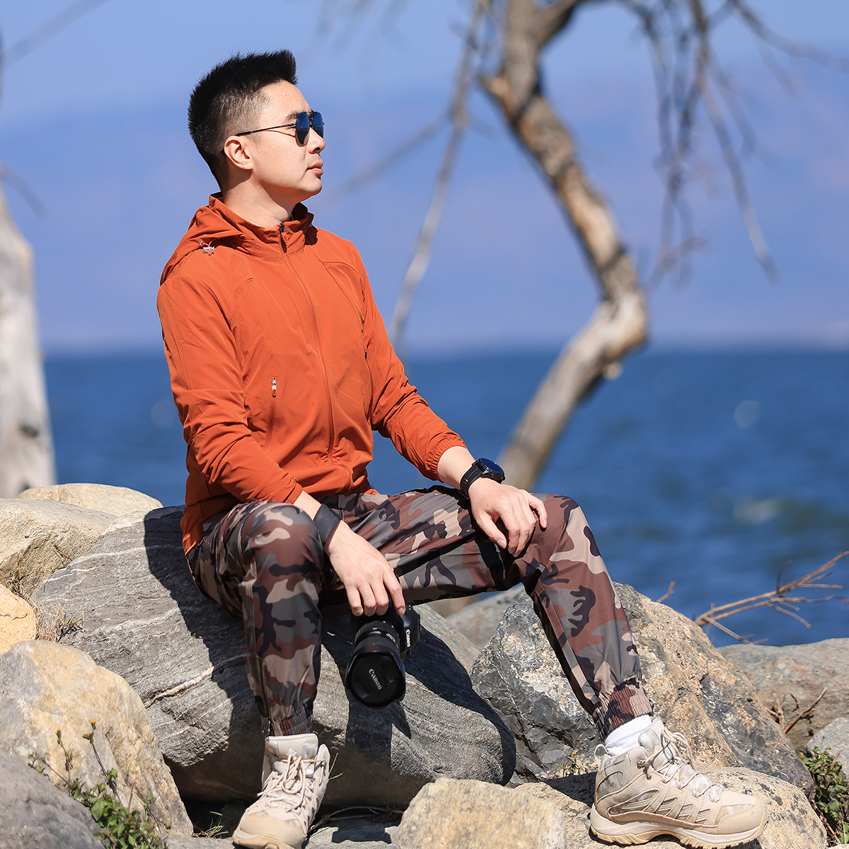 雪丘岛2025新款速干衣运动长袖男