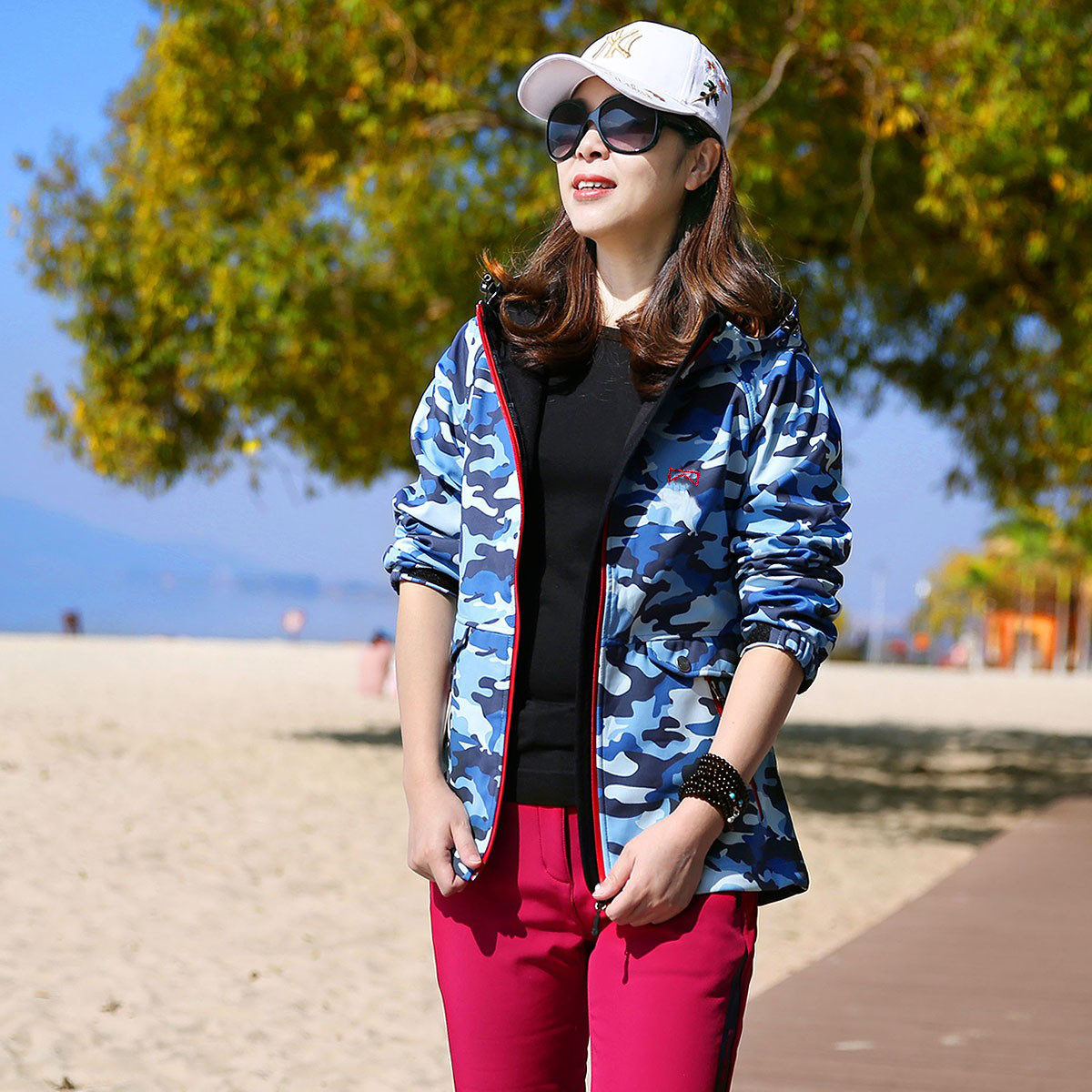 雪丘岛秋冬新款软壳衣防泼水抓绒