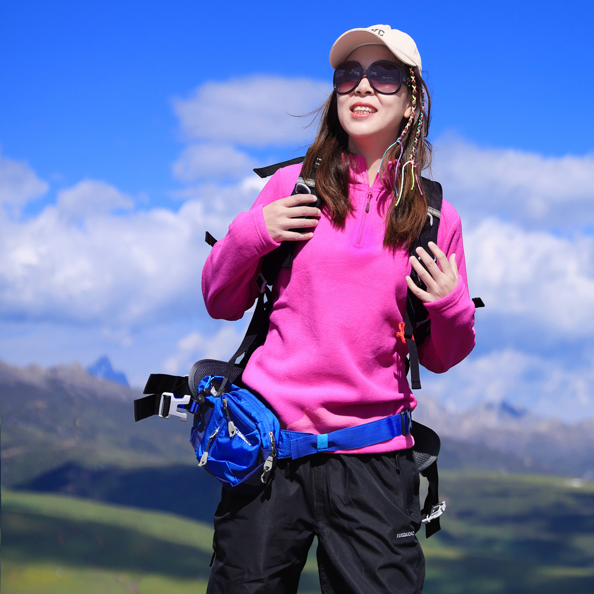 雪丘岛户外保暖抓绒衣